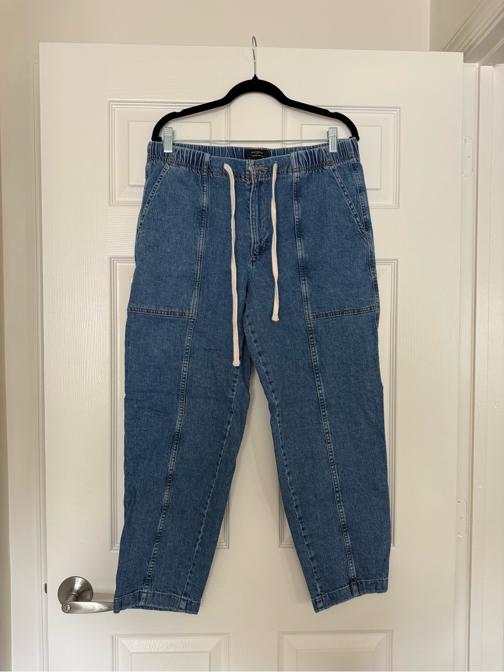 Banana Republic Women’s Blue Denim Drawstring Jeans